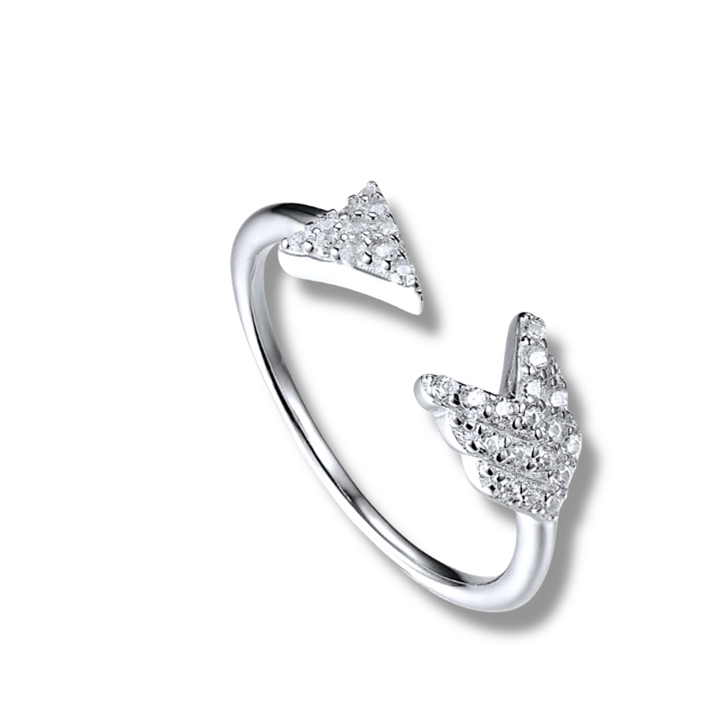 Photoroom_20260210_182904 Anello argento regolabile Robin Hood con zirconi White - immagine 1